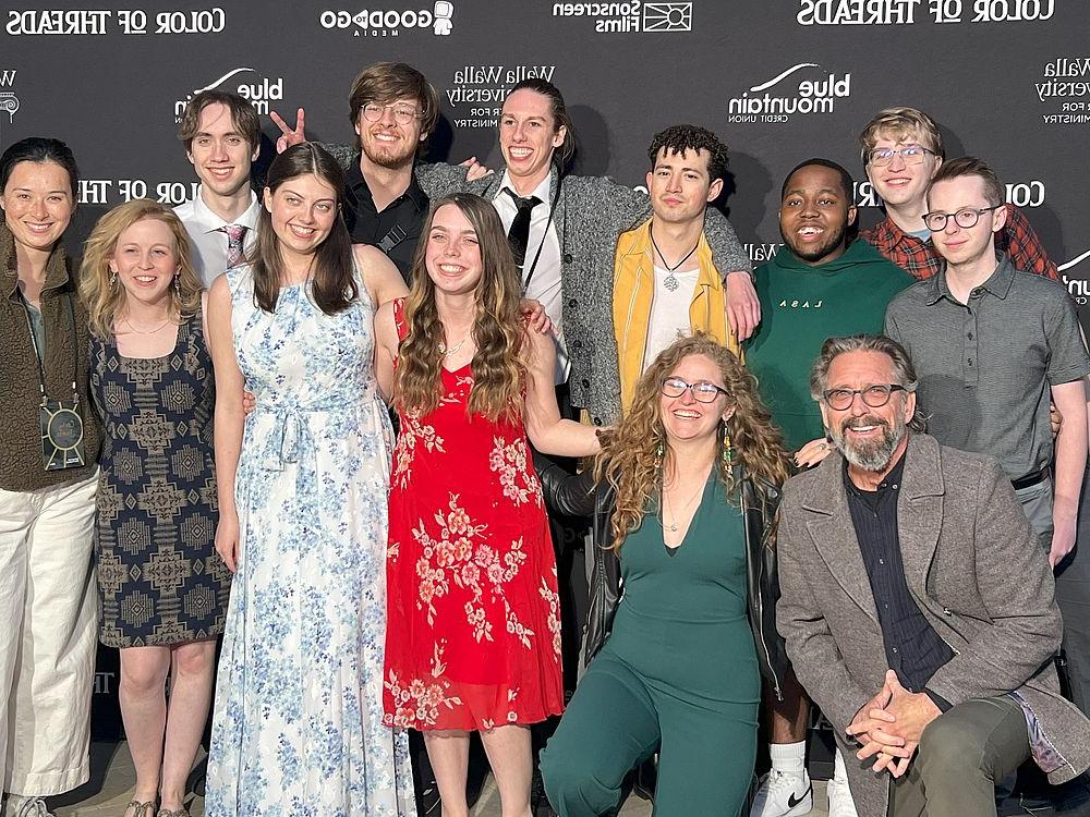 Group photo of WWU students attending Sonscreen Film Festival